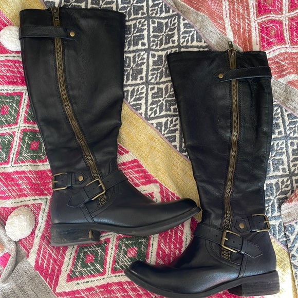 Steve Madden Zippered Riding Boot Wide 